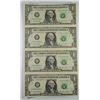 Image 1 : (4) UNCUT SHEET OF 2003 $1 FEDERAL RESERVE NOTES