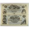 Image 1 : UNCUT SHEET OF ($1 & $3) SAVINGS BANK OF INDIANA CH CU