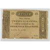 1818 TWENTY FIVE CENT (BROOKVILLE, IN) BANK NOTE