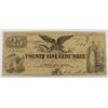Image 1 : 1854 TWENTY FIVE CENT NOTE (INDIANA)