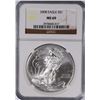 Image 1 : 2008 AMERICAN SILVER EAGLE NGC MS-69!