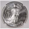 Image 2 : 2008 AMERICAN SILVER EAGLE NGC MS-69!