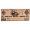 1859 $5 NORTHERN INDIANA RAILROAD BANK NOTE