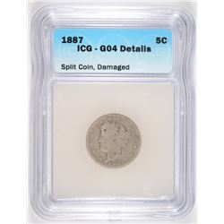 1887 V-NICKEL ICG GOOD-4 DETAILS