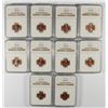 Image 1 : LOT OF ( 10 ) 1954-D LINCOLN CENTS,  NGC MS-66 RED
