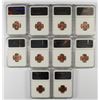 Image 2 : LOT OF ( 10 ) 1954-D LINCOLN CENTS,  NGC MS-66 RED