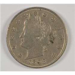 1893 LIBERTY "V" NICKEL, XF