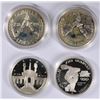 Image 2 : 1983/84 OLYMPIC Pf COMM. SILVER DOLLAR SET & ( 2) 1988  Pf COMM. SILVER DOLLARS