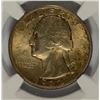 Image 2 : 1932 WASHINGTON QUARTER, NGC MS-63  NICE ORIGINAL TONING