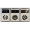 Image 2 : LOT OF ( 3 ) 1964 KENNEDY HALF DOLLARS,  NGC PROOF-67