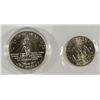 Image 2 : ( 1 ) 1986 STATUE OF LIBERTY UNC. SILVER DOLLAR & ( 4  ) UNC CLAD LIBERTY HALVES