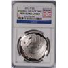 Image 1 : 2014 BASEBALL HALL OF FAME SILVER DOLLAR, NGC PROOF-70 ULTRA CAMEO  WOW!!