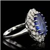 Image 2 : ONE CENTER OVAL CUT FINE NATURAL TANZANITE TW 6.65CTS