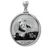 Image 2 : Sterling Silver Screw Top Diamond Cut Coin Bezel - 40.6mm