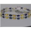 Image 1 : Blue/Yellow Sapphire w/ Dia Bracelet