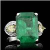 Image 1 : ONE CENTER NATURAL EMERALD CUT COLOMBIAN EMERALD TW 9.40CTS