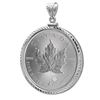 Image 2 : 2014 1 oz Silver Maple Leaf Pendant (Diamond-ScrewTop Bezel)