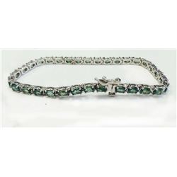 14K W/G BRACELET 9.74GRAM / ALEXANDRITE 8.00CT