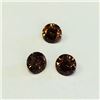 Image 1 : 6 ct & up Fancy Dark Brown Round Brilliant  SI Good Cut 3 pcs