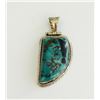 Image 1 : Sterling Silver .925 Turquoise Pendant 15.88g