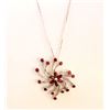 Image 2 : Sterling Silver .925 Garnet Pendant ctw