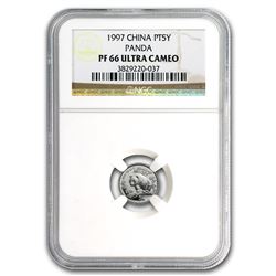 1997 China 1/20 oz Proof Platinum Panda PF-66 NGC