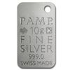 Image 1 : River Stones - 10 gram Silver Pamp Ingot Pendant