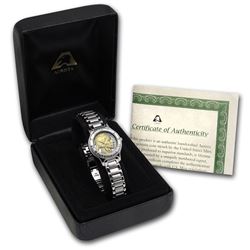 Ladies US Indian Head Nickel Watch - Stainless Steel Bracelet -