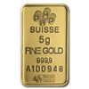 Image 2 : 5 gram Pamp Suisse Gold Bar .9999 Fine (In Assay)