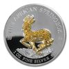 Image 6 : 2014 Gabon 5-Coin 1 oz Silver Springbok Pavé Proof Set