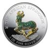 Image 3 : 2014 Gabon 5-Coin 1 oz Silver Springbok Pavé Proof Set