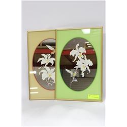 PAIR OF ESTATE BIRD MIRRORS