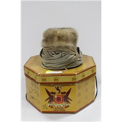 ESTATE VINTAGE MINK FUR HAT