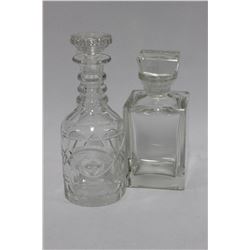 2 ESTATE LIQUOR DECANTERS