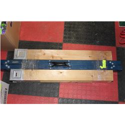 BLUE METAL MASTERCRAFT SAWHORSE W/ WOOD CLAMPS