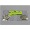 Image 1 : USA 1964 JFK SILVER HALF DOLLARS X2