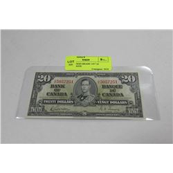 SCARCE HIGH GRADE 1937 20 DOLLAR NOTE