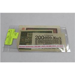 GERMAN BANKNOTES 200 000 MARK - 1923, 20 000 MARK