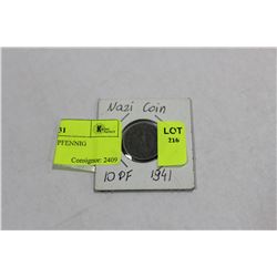 1941 NAZI COIN 10 PFENNIG