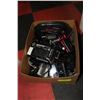 Image 1 : BOX OF CELL PHONES/ CHARGERS/ CORDS & ACCESSORIES