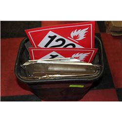 ASSORTED DANGEROUS GOODS PLACARDS