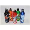 Image 1 : BOX W/ 5 NEW COLLECTIBLE OLYMPIC WATER BOTTLES