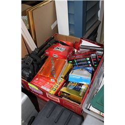 TRAY OF GOLF BALLS W/ BICYCLE RACK