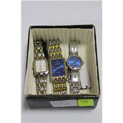 BOX WITH 3 GENEVA WATCHES
