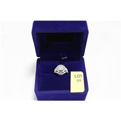 14 KT WHITE GOLD DIAMOND RING