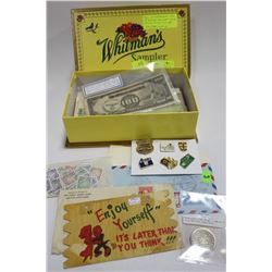 BOX OF COLLECTIBLES W/ GERMAN ADN WW2 ITEMS