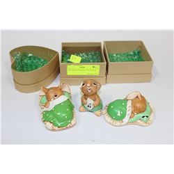 3 RETIRED PENDELFIN IN GIFTBOX