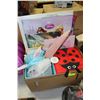 Image 1 : BOX OF WALT DISNEY KID'S ROOM DECORATIONS, ETC.