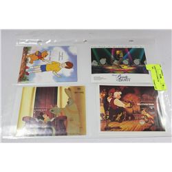 1980'S DISNEY STAMPS X8