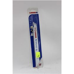 PK OF 5 LENOX 8" WOOD AND METAL SAWZALL BLADES